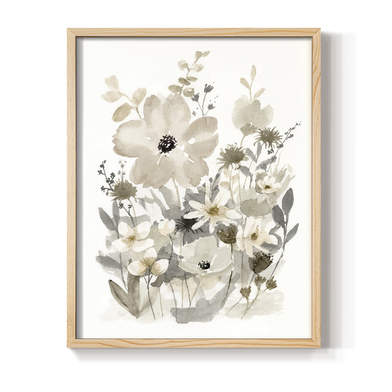 Neutral Nature I Framed Print - Solid Wood, 30" H x 24" W