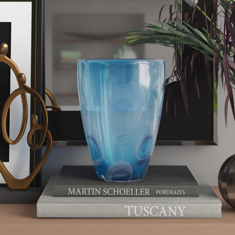 Royale Ceramic / Porcelain Table Vase, 10.5" H x 7.75" W x 7.75" D