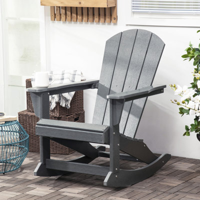 Outdoor Topsfield Rocking Metal Chair by Dovecove