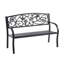 Banc de jardin en métal Hummingbird - noir