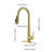 Single Handle Stainless Steel Kitchen Sink Faucet With Pull Down Sprayer-125382512