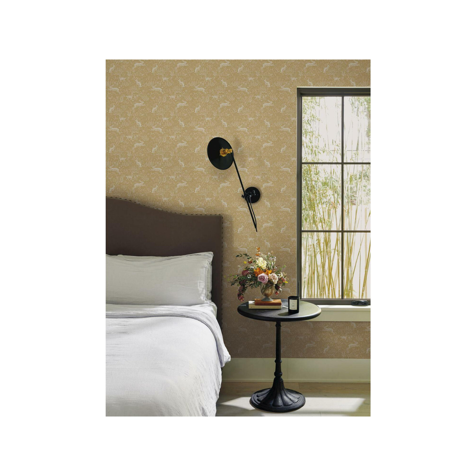 Rifle Paper Co. Fable 27' x 27" Wallpaper, Gold