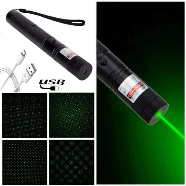2in1 Starker grüner Laserpointer Reichweite Präsentation wiederaufladbar