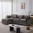 105" Modular Sectional Couch-1284994358