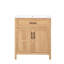 Meuble-lavabo moderne avec lavabo en résine, meuble-lavabo avec tablette réglable, organisateurs de porte d'armoire