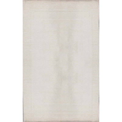 Wool Area Rug in White