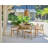 Chesapeake Rectangular Teak Outdoor Dining Table With Umbrella Hole , 86'' in. W 40'' in. D
