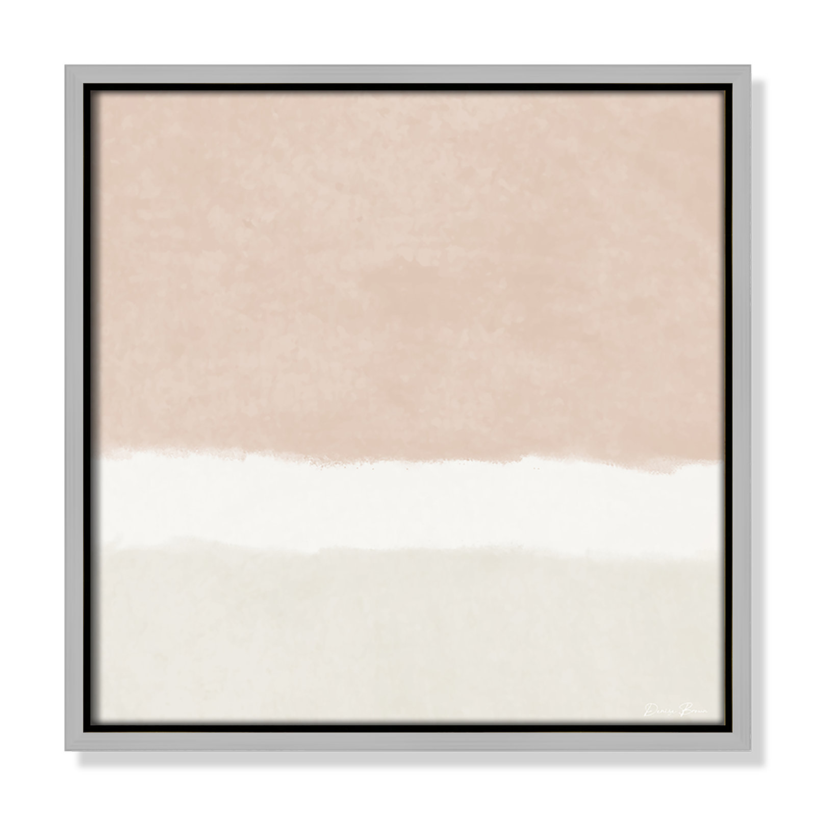 Willadeene "Slate 2" Print, 13.5" H x 13.5" W, Silver Framed