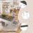 7-Piece Extendable Dining Table Set-1909330753