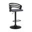 Tabouret de bar rotatif à hauteur ajustable Hancock en similicuir, bois et métal-14935369-89157371-63322040