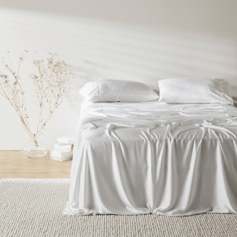 Cloud White Organic Bamboo Full Sheet Set
