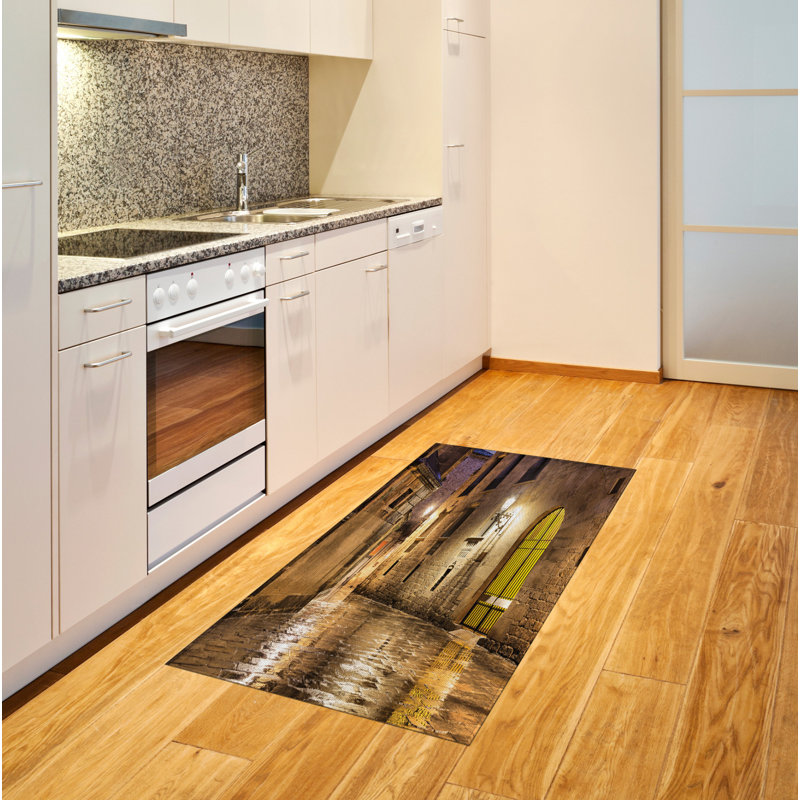 Cream High Density Long Fiber Poly Threads Decorative Area Rug Carpet, Rectangle 2'7" x 5'