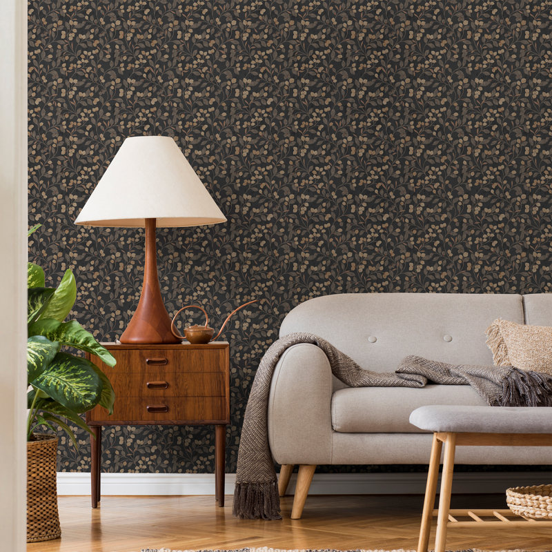 Transform Snowbelle Peel & Stick Wallpaper, Brown 