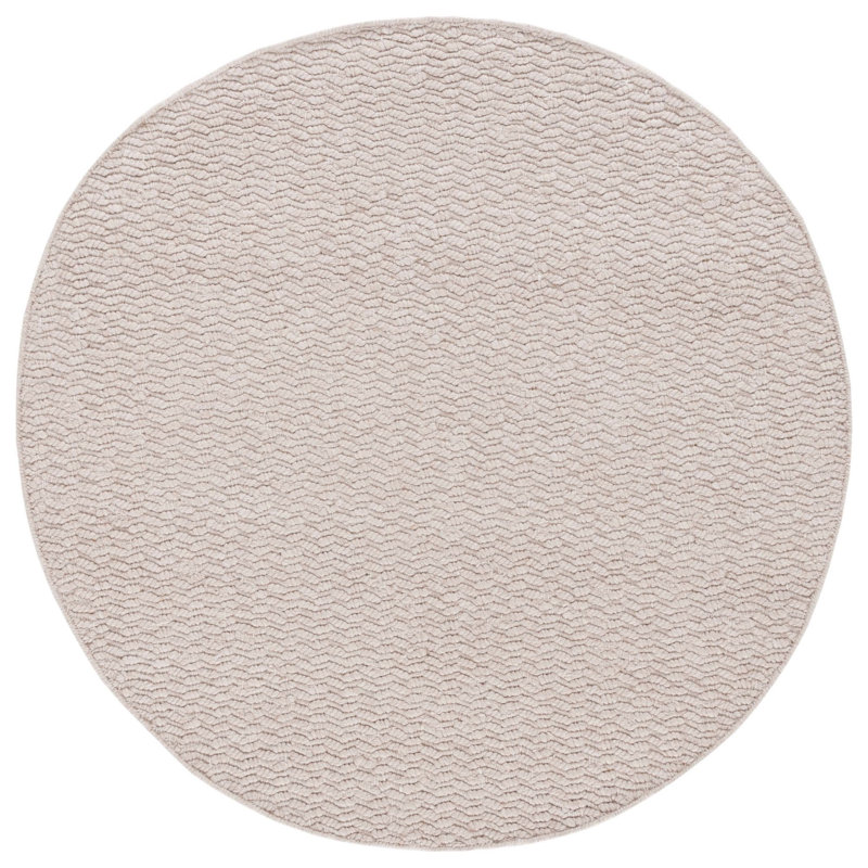 Natura Hand Loomed Pet Yarn Pile Solid Color Rug, Round 6'