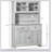 kleankin Modern Under Sink Cabinet with 2 Doors, Pedestal Under Sink Bathroom Cupboard, Bathroom-1589882817