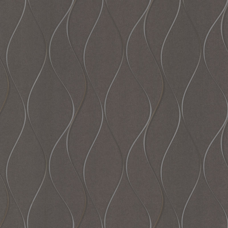 Dazzling Dimensions Abstract Metallic Wallpaper Double Roll, Charcoal