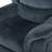 Classic Design Steel Gray Plush Fabric Glider Recliner for Luxurious Comfort and Timeless Elegance-124285476