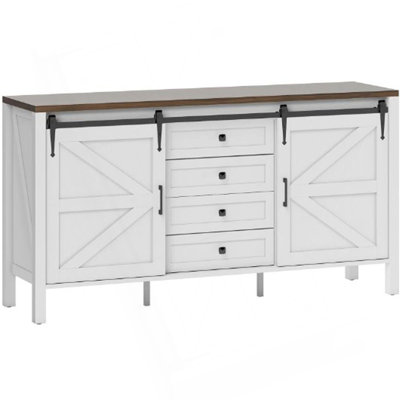 Spacious Coffee Bar Cabinet,Buffet Cabinet With Drawers