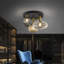 Alonza Glass Semi Flush Mount