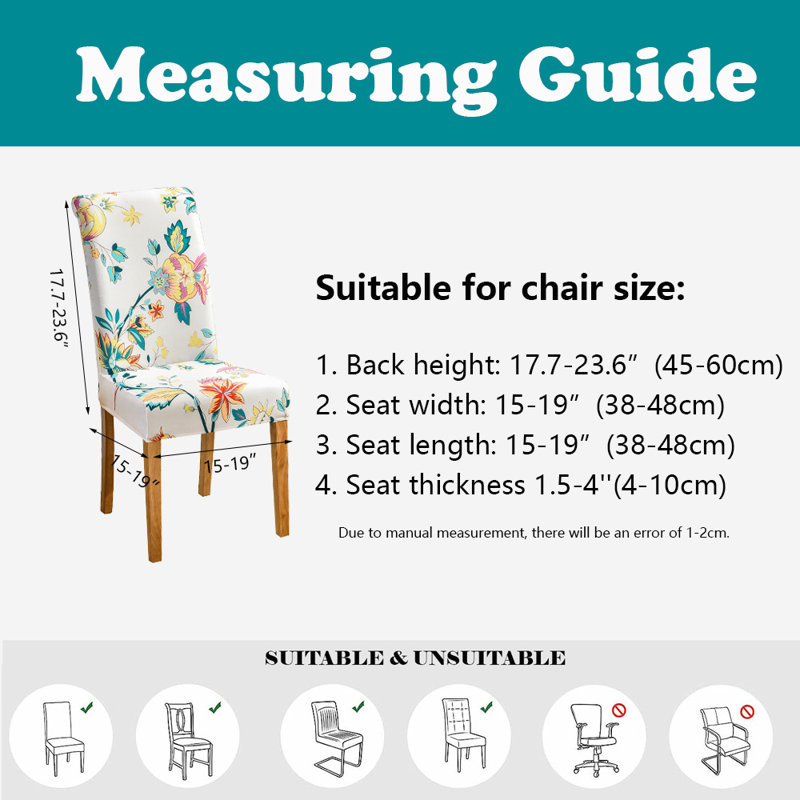 Housses extensibles pour chaise, housses de chaise de salle à manger, protecteurs de chaise, ensemble de 6