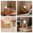 Solid Wood Table Lamp, Small Nightstand Lamp, Desk Lamp, 1 G125 Bulb (1800K Soft White) Included, Ideal for Living Rooms, Bedrooms & Bedside Tables - Plug - in-1498474557