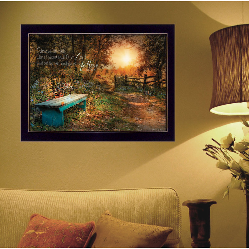 «Show Me the Path», art mural encadré pour le salon, décoration murale pour la chambre à coucher par Robin-Lee Vieira
