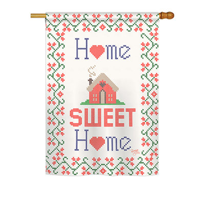 Drapeau de maison / jardin en polyester Sweet Home