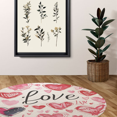 Tapis tressé romantique