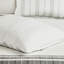 Édredon pour chambre 6 pièces en coton pour très grand lit - blanc / gris