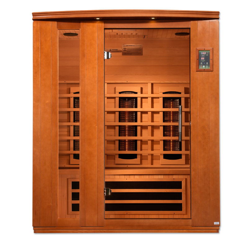Sauna dynamique à 3 personnes à spectre complet à proximité de zéro EMF FAR IR Sauna