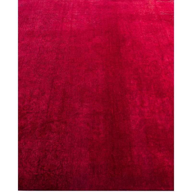 Overdyed One-of-a-Kind 3' 10" X 6' 0" Hand Knotted Area Rug