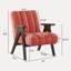 Chaise d'appoint moderne Tysha avec structure en bois espresso-106839918