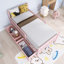 Lit plateforme simple en bois avec garde-corps et deux tiroirs de rangement-1744906958-1744906957