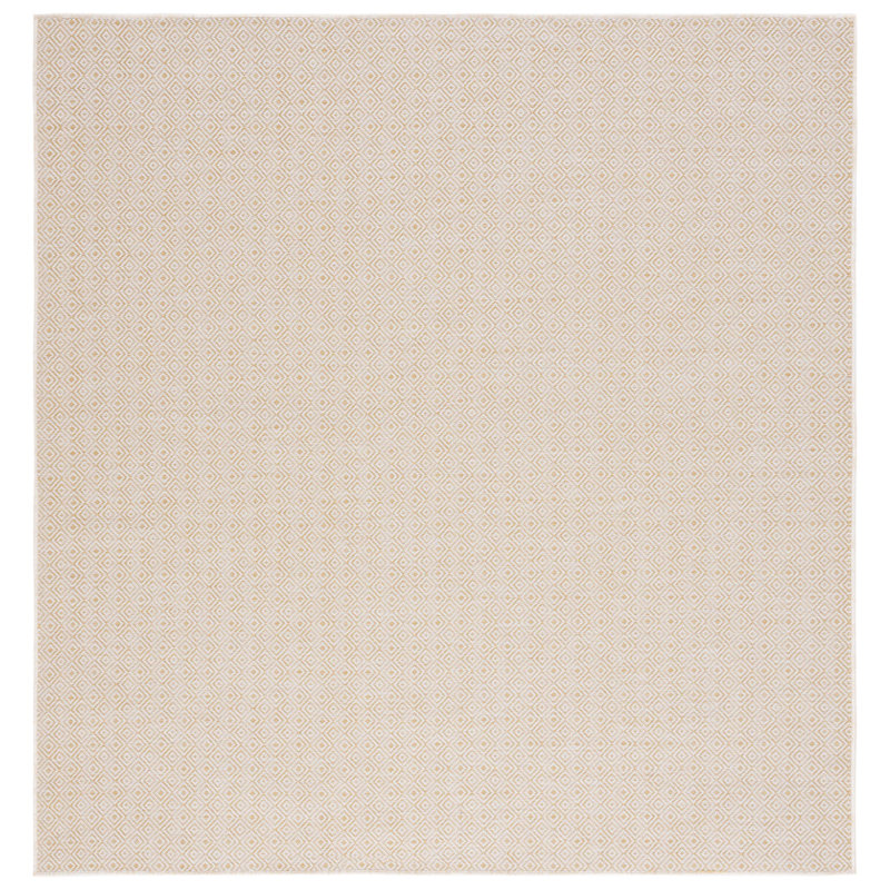 Tapis d'intérieur / extérieur à motif géométrique Hardrigg Performance, Carré 6 pi 5 po