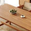 Table de salle à manger rectangulaire en bois massif beige-1088612123