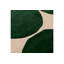 Hand Tufted Geometric Area Rug in Green