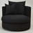 40" Wide Down Fill Cushions Fully Assembled Swivel Barrel Chair in Revolution Performance Fabric-368330767