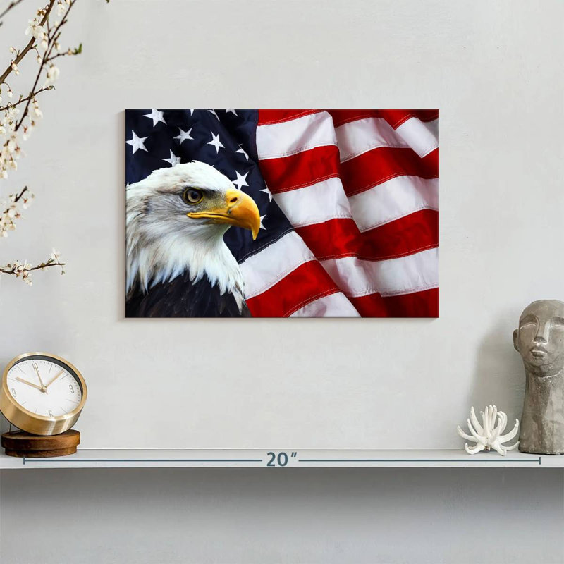 American National Bald Eagle, 8" H x 12" W