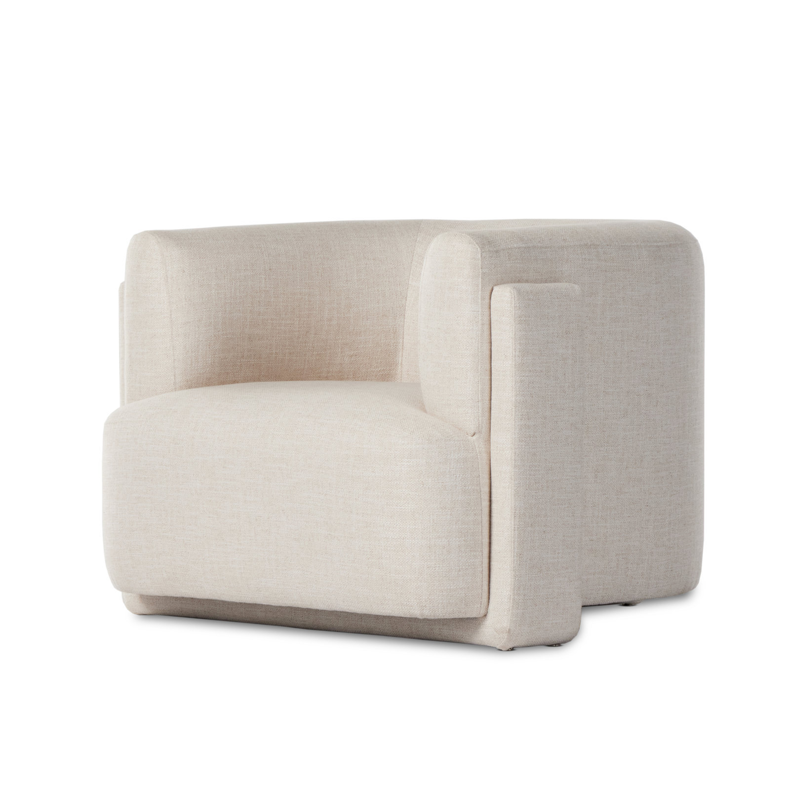 Rue Barrel Chair, Dove Crescent Rayon / Viscose