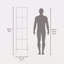 Meuble d'appoint Matt Gray Hight avec 4 tablettes