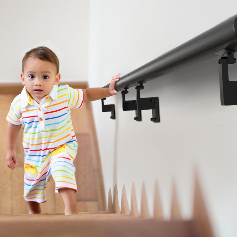 Rampes murales en alliage d'aluminium, H 7 po x l 144 po x P 2,76 po