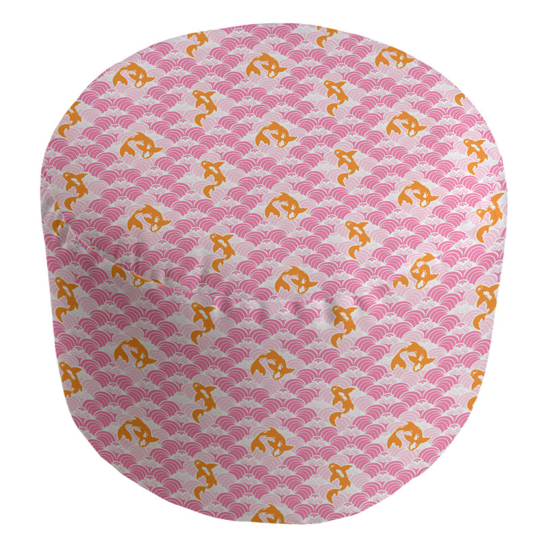 Repose-pieds Avicia, Rose vif / orange / gris