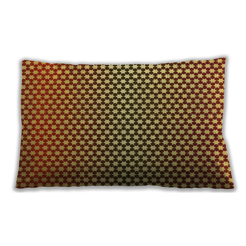 Coussin décoratif à motifs 2283, Synthétique, Rouge