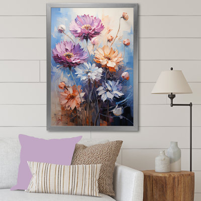 Cornflowers mauve Expression - impressions sur toile