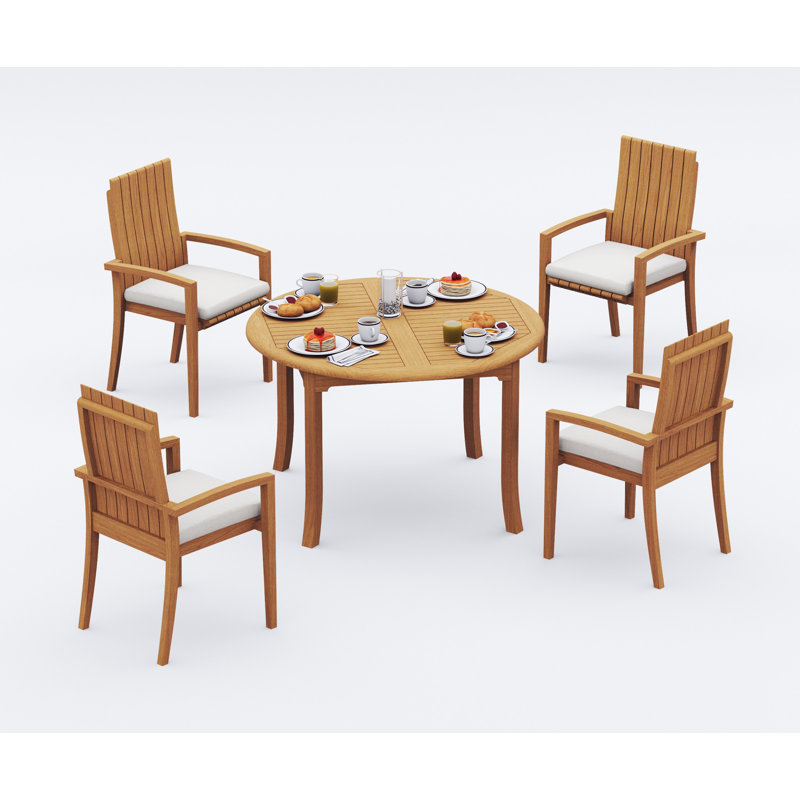 Goa Outdoor 5 - Piece Teak Dining Set