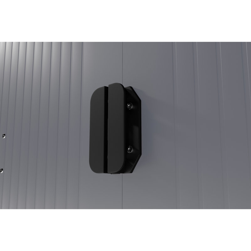 Édifice de rangement en métal 10 x 12 pi avec plaque d'acier de couleur de 0,25 mm, revêtement de surface protecteur, deux fenêtres à la lumière du jour, sélections, pour les options de cabane à outils de jardin, patio