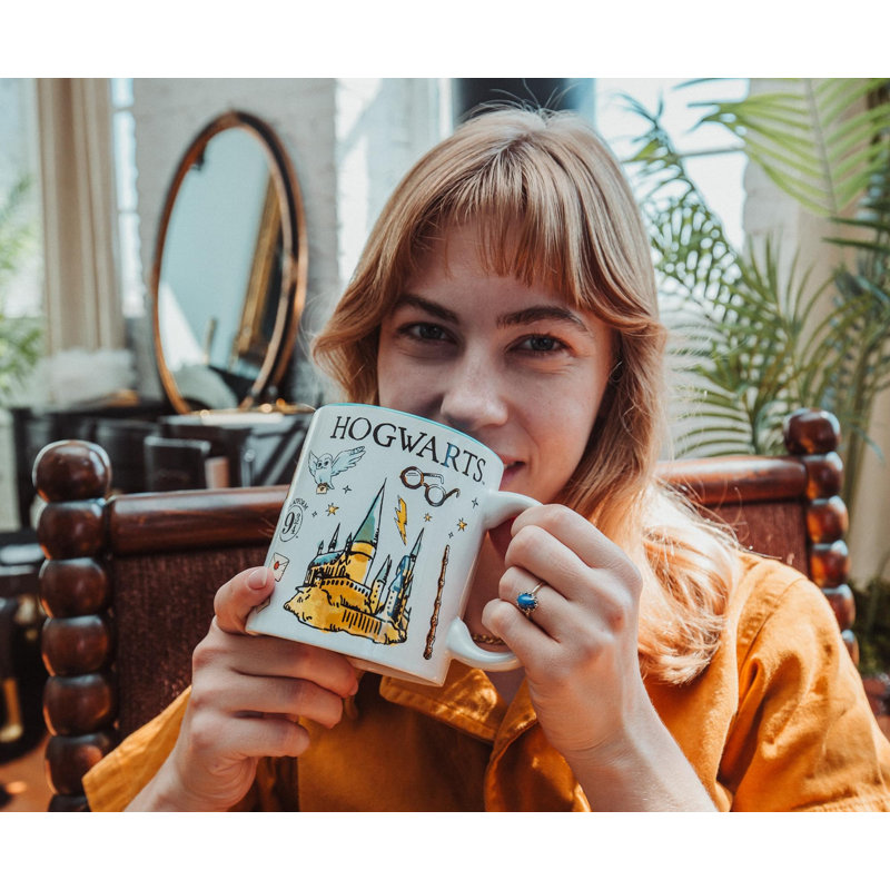 Tasse en céramique d'Harry Potter à Poudlard | Peut contenir 20 onces