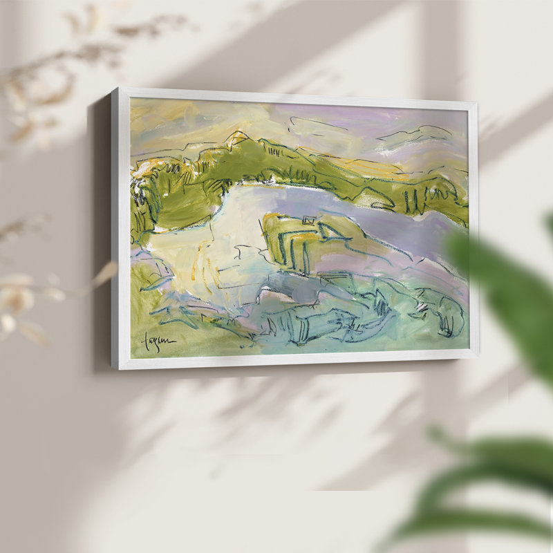 Treasured Island -Framed Print - Restickable, H 22 po x l 28 po, Blanc