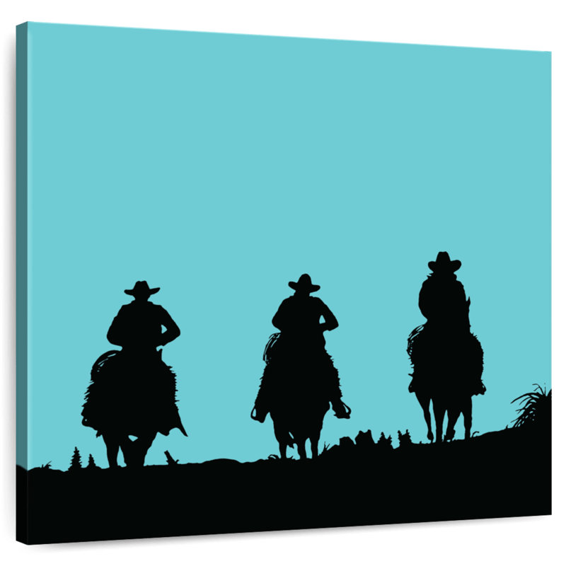 Lelar Western Cowboy Trio, 36" H x 36" W