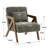 Juriana Mid Century Modern Upholstered Solid Wood Accent Armchair with an Extra Pillow-544616481